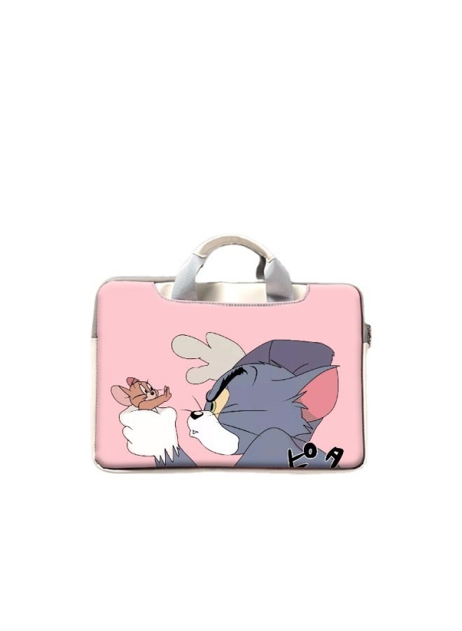 Suitable For Cartoon Painted Laptop Bag Men's And Women's Cartoon Cute Computer Sleeve Bag For Mac Huawei Glory-Color:RR-174-Applicable Model:12 Inch - Image 2